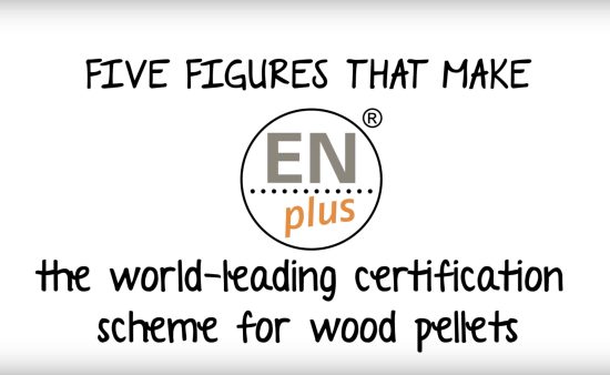 ENplus video screen grab: five figures that make ENplus the world-leading certification scheme for wood pellets